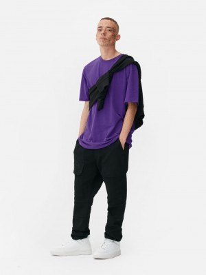 Primark Relaxed T-shirts Heren Paars | Nederland 39015-PSKI