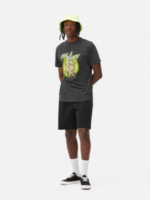 Primark Rick and Morty Print T-shirts Heren Grijs | Nederland 80732-JBLX