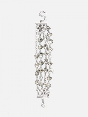 Primark Rita Ora 4 Row Rhinestone Bracelet Armbanden Dames Wit | Nederland 86925-TDPM