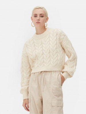 Primark Rita Ora Cropped Cable Knit Truien Dames Room | Nederland 01975-NJQR