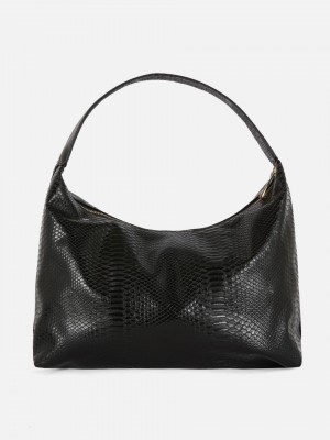 Primark Rita Ora Faux Snakeskin Shoulder Schoudertassen Dames Zwart | Nederland 93480-RJON