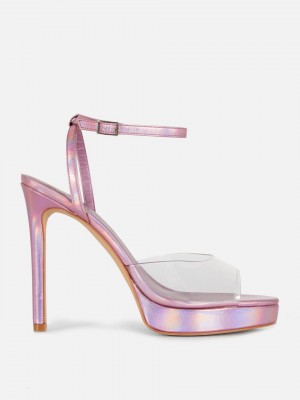 Primark Rita Ora Peep Neus Stiletto Heels Hakken Schoenen Dames Roze | Nederland 10572-UPYH