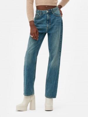 Primark Rita Ora Stone Wash Rechtdoor Leg Jeans Dames Donkerblauw | Nederland 28649-ZDIN