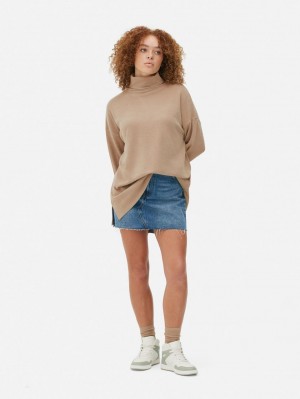 Primark Roll Neck Truien Dames Grijs Bruin | Nederland 64192-IMWA