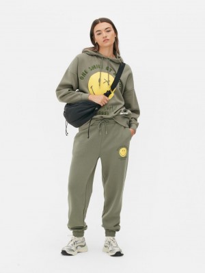 Primark SMILEYWORLD® Joggingbroeken Dames Olijfgroen | Nederland 52147-USPE