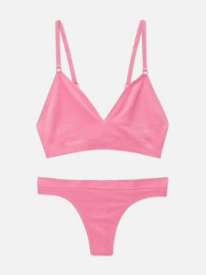 Primark Seamfree Triangle Bralette & String BH Dames Lichtroze | Nederland 04893-JSXC