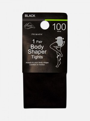 Primark Shapewear 100 Denier Opaque Tights Hardloopbroek Dames Zwart | Nederland 41382-BSQD