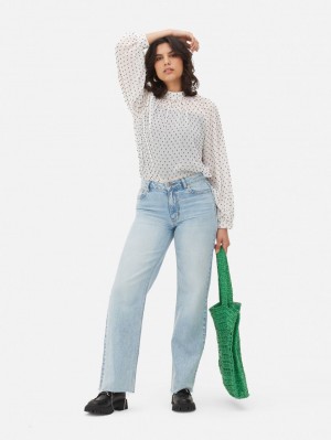Primark Sheer Polka Dot Blouse Dames Gekleurd | Nederland 28651-ZEQF