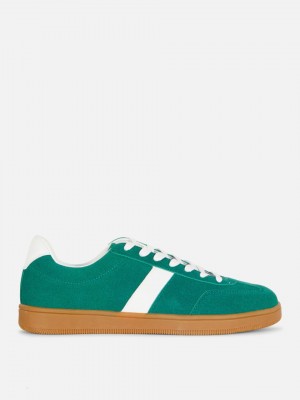 Primark Side Stripe Contrast Sole Sneakers Heren Groen | Nederland 18452-MDEJ