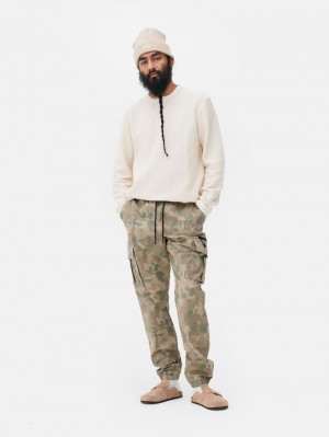 Primark Slim Cargo Broek Heren Camo | Nederland 94137-GFUI