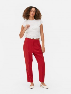 Primark Slim Fit Broek Dames Rood | Nederland 04872-HLTG