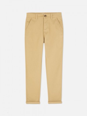 Primark Slim Fit Chinos Broek Jongens Grijs | Nederland 42018-XRZP