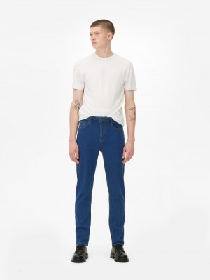 Primark Slim Fit Jeans Heren Blauw | Nederland 05326-JQTN