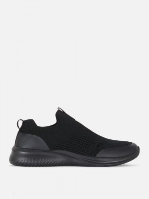 Primark Slip-On Sock Sports Sneakers Heren Zwart | Nederland 42935-WTVE