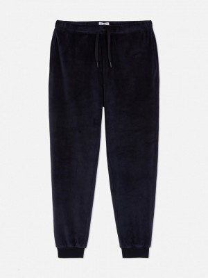 Primark Soft Touch Pajama Bottoms Pyjama Heren Donkerblauw | Nederland 85429-KPLG