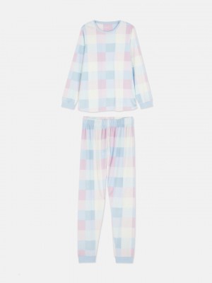 Primark Soft Touch Velour Long Sleeve Pyjama Dames Gekleurd | Nederland 02971-YLXK