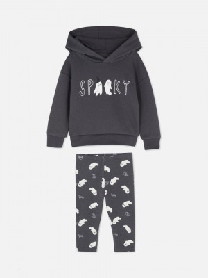 Primark Spooky Ghost Loungewear Set Pyjama Meisjes Grijs | Nederland 71640-LEOP