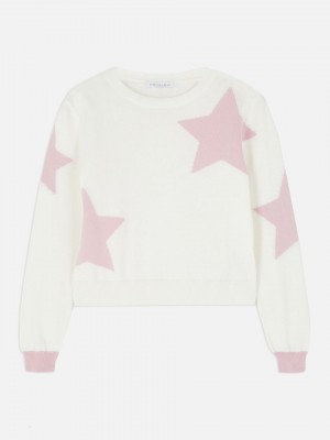 Primark Star Patterned Truien Meisjes Wit | Nederland 95367-ARYB