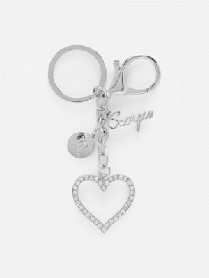 Primark Star Sign Rhinestone Keyring Sleutelhanger Dames Bordeaux | Nederland 67842-MXZR