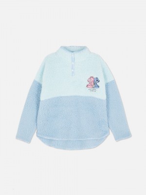 Primark Stitch & Angel Fluffy Fleece Pyjama Dames Blauw | Nederland 47985-FYNH