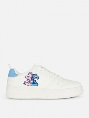 Primark Stitch and Angel Chunky Low Tops Sneakers Dames Wit | Nederland 83257-ERDA