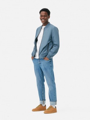 Primark Stretch Bomber Jas Heren Lichtblauw | Nederland 48639-DKXA