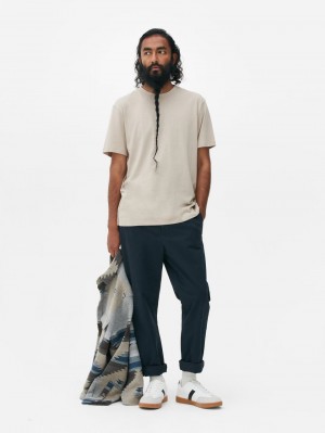 Primark Stretch Chino Broek Heren Donkerblauw | Nederland 26175-ROXK