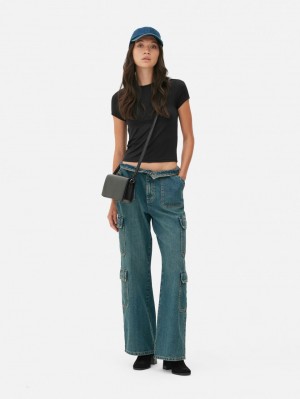 Primark Stretch Crew Neck T-shirts Dames Zwart | Nederland 93165-WSQC
