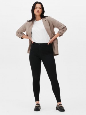 Primark Stretch Mager Jeans Dames Zwart | Nederland 62580-NCBW