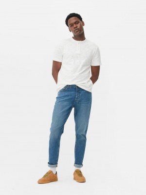 Primark Stretch Slim Fit Jeans Heren Blauw | Nederland 39057-TAEU