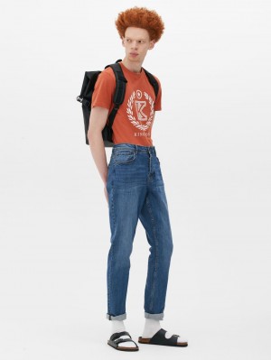 Primark Stretch Slim Fit Jeans Heren Blauw | Nederland 72643-VQMZ