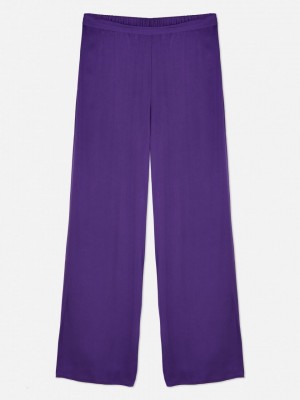 Primark Stretch Taille Brede Leg Pajama Bottoms Pyjama Dames Paars | Nederland 41628-VYTG