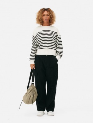Primark Stripe Boxy Jumpers Dames Zwart Wit | Nederland 73261-UXFR