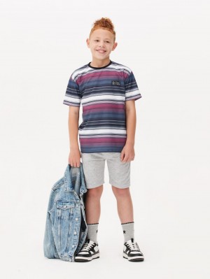 Primark Stripe Popcorn T-shirts Jongens Blauw | Nederland 54189-SGPL