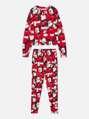 Primark Stripfiguren Soft Touch Pyjama Dames Rood | Nederland 64970-EVMP