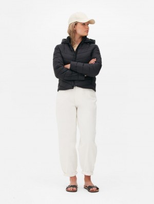 Primark Super Light Met Capuchon Gewatteerd Jas Dames Zwart | Nederland 31087-HKPM