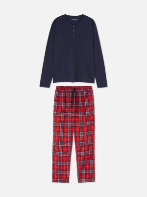 Primark Supersoft Jersey Pyjama Heren Rood | Nederland 08432-ANOT