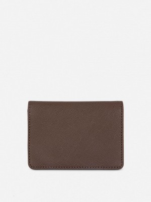 Primark Textured Faux Leren Kaarthouder Heren Chocola | Nederland 51236-ZRHA