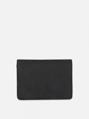 Primark Textured Faux Leren Kaarthouder Heren Zwart | Nederland 14329-UQNE