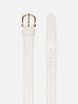 Primark Textured Riem Dames Wit | Nederland 28035-GSYN