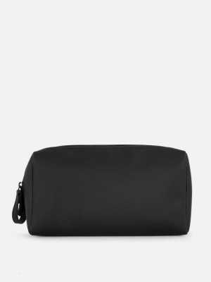 Primark Textured Zip Toilettas Heren Zwart | Nederland 80317-NXUV