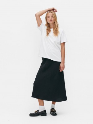 Primark The Edit Crew Neck T-shirts Dames Wit | Nederland 25041-ZDVU