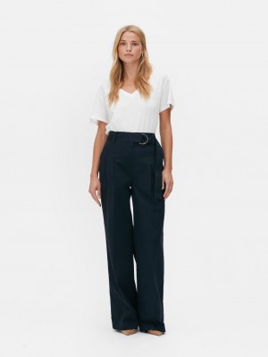 Primark The Edit V-Neck T-shirts Dames Wit | Nederland 42630-DERU