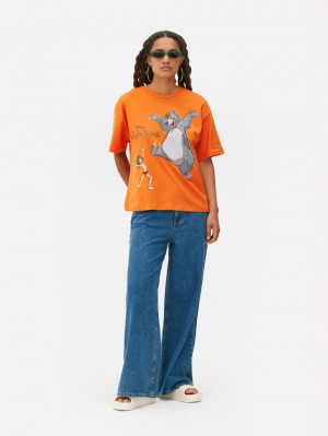 Primark The Jungle Book Printed T-shirts Dames Oranje | Nederland 59678-NUBT