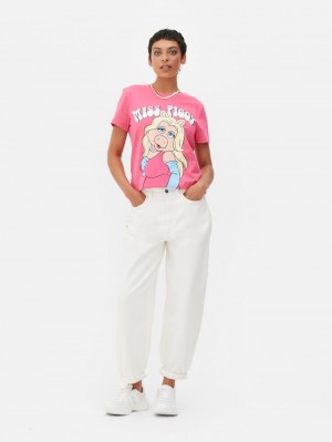 Primark The Muppets Miss Piggy T-shirts Dames Roze | Nederland 06329-GEWH