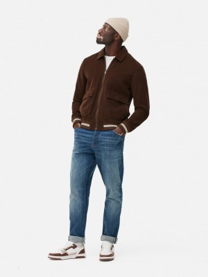 Primark The Stronghold Corduroy Bomber Jas Heren Chocola | Nederland 09523-KDNL