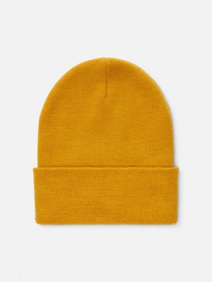 Primark Thick Cuff Muts Heren Geel | Nederland 23506-WBQV