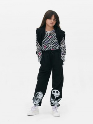 Primark Tim Burton's The Nightmare Before Christmas Jack and Sally Joggingbroeken Meisjes Zwart | Nederland 19876-DKAE