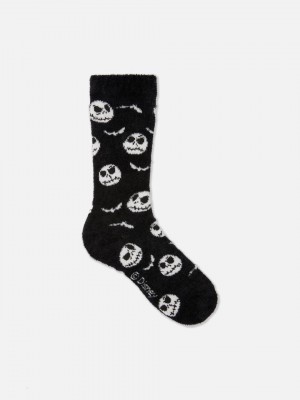 Primark Tim Burton’s The Nightmare Before Christmas Cozy Sokken Dames Zwart | Nederland 12079-JZMF