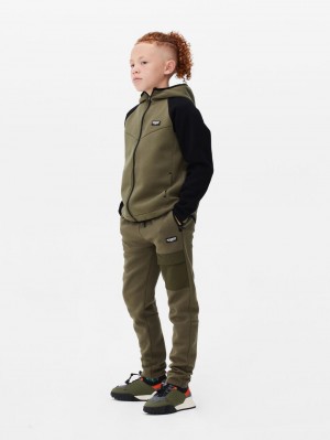 Primark Track Zip-up Set Hoodie Jongens Olijfgroen | Nederland 26397-GMHB